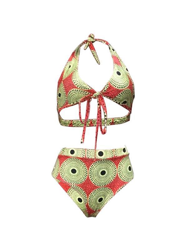 African Print Bikini With Cover