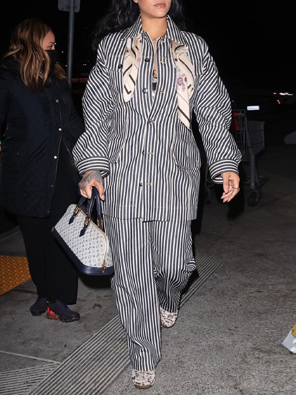 Stripe Shirt & Pants Set