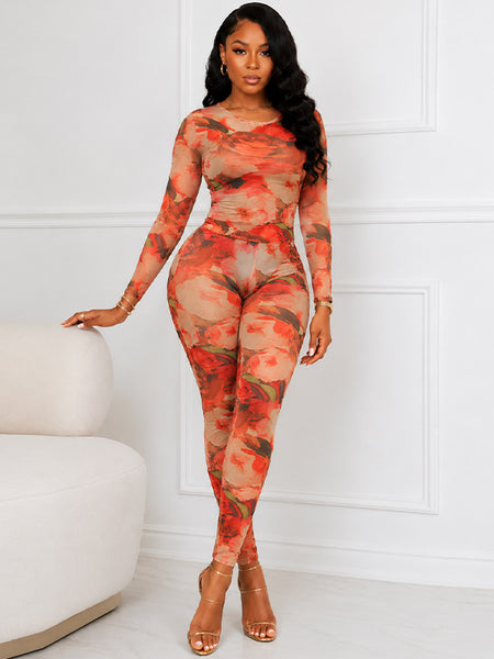 Floral Pants Set