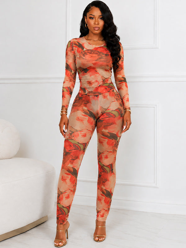 Floral Pants Set