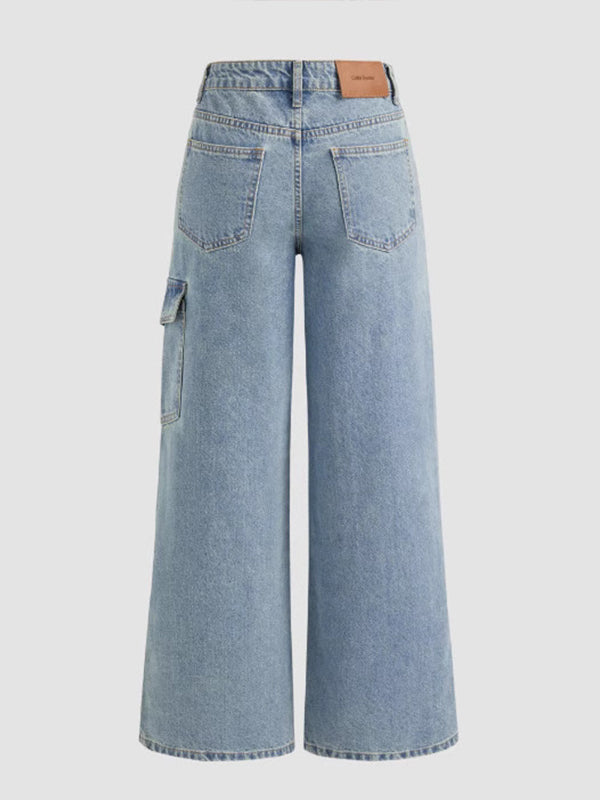 Bowknot Wide-Leg Jeans