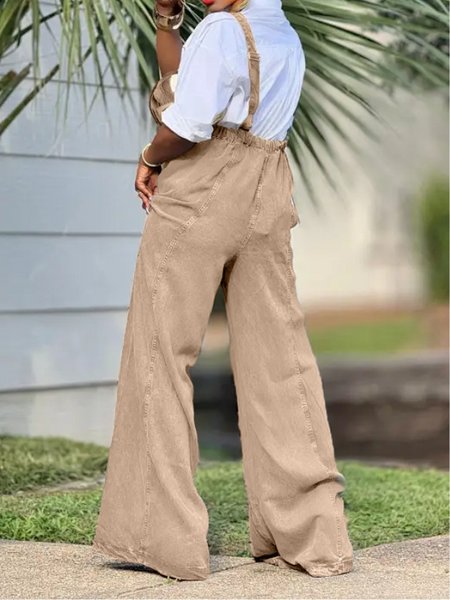 Wide Leg Sleeveless Jumpsuit
