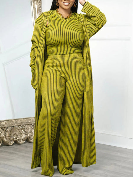 Stripe Three-Piece Set