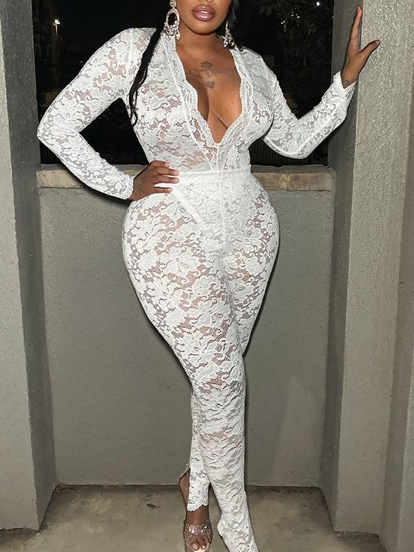 Lace Bodysuit & Pants Set