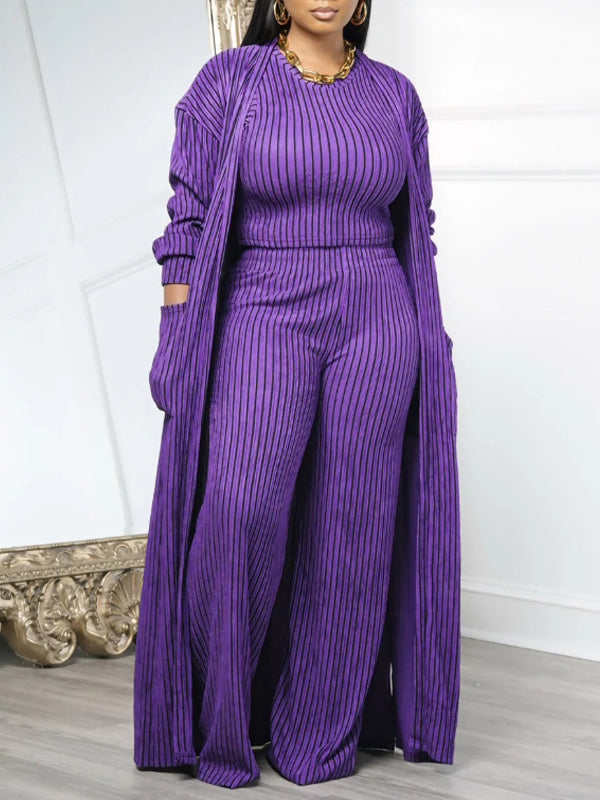 Stripe Three-Piece Set
