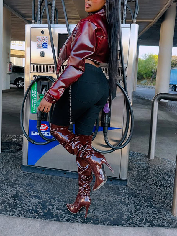 Faux Leather Jacket