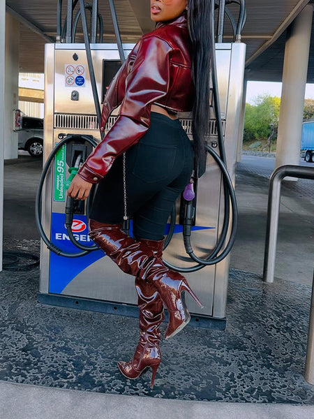 Faux Leather Jacket
