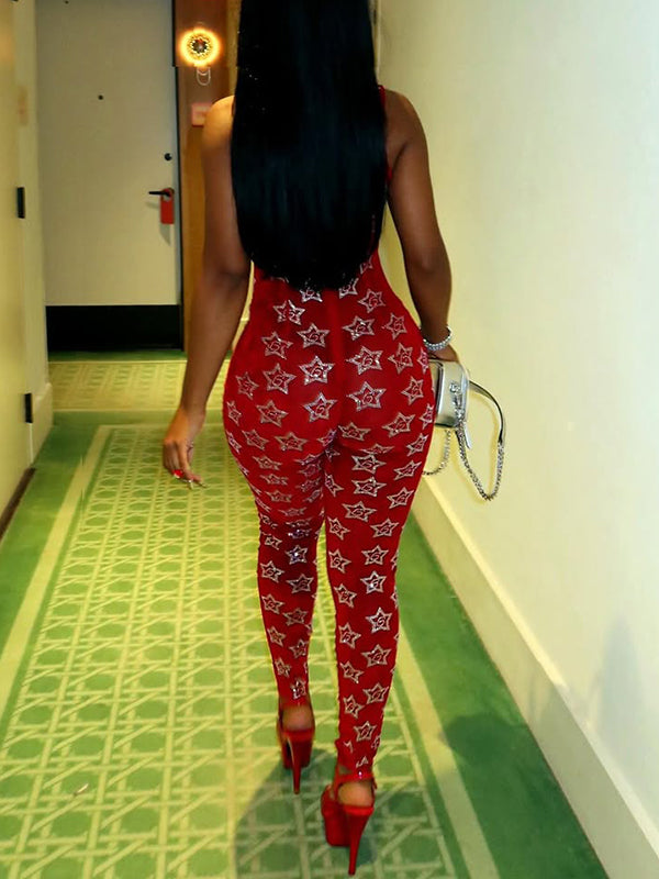 Star Sleeveless Jumpsuit