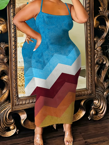 Printed Cami Dress--Clearance