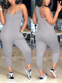 Cami Jumpsuit with Pockets--Clearance