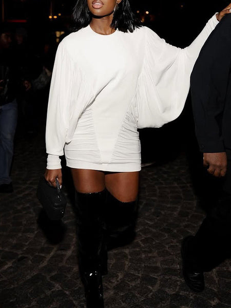 Ruched Combo Dress