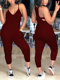 Cami Jumpsuit with Pockets--Clearance