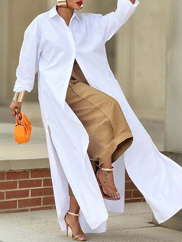 Solid Wide-Leg Capris