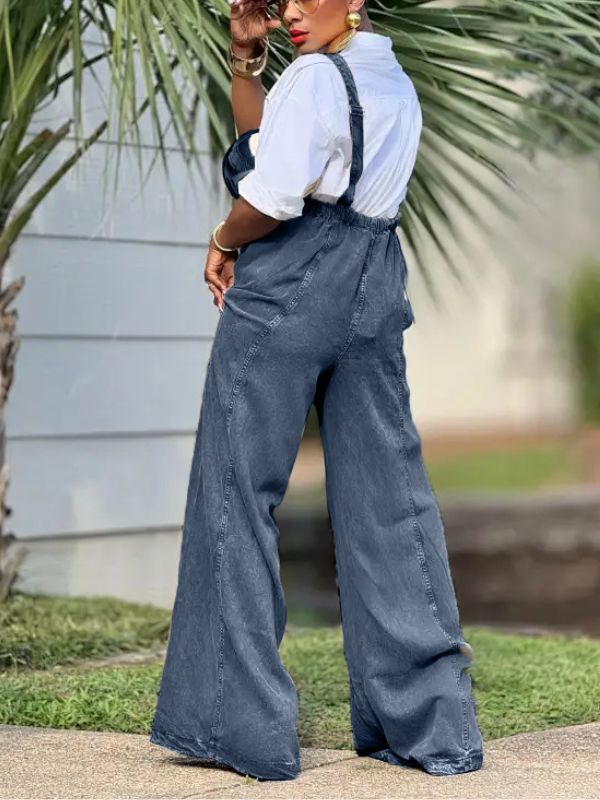 Wide Leg Sleeveless Jumpsuit