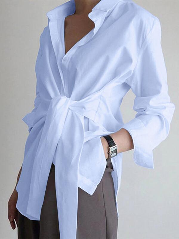 Indiebeautie Solid Tied Shirt