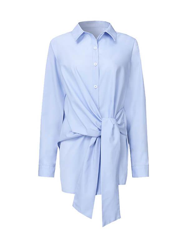 Indiebeautie Solid Tied Shirt