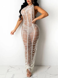 Halter Mesh Cover-up