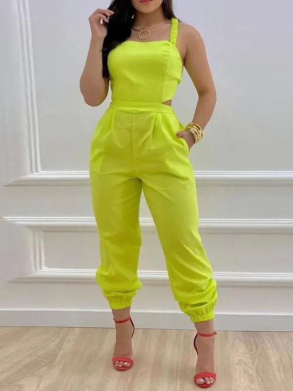 Tied Back Jogger Jumpsuit--Clearance