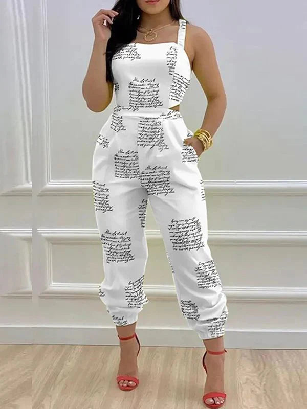 Tied Back Jogger Jumpsuit