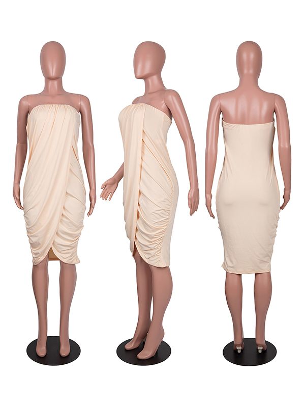 indiebeautie Strapless Ruched Dress