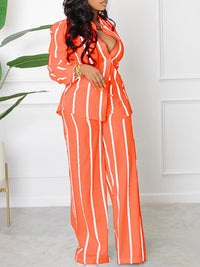 Indiebeautie Stripe Shirt & Pants Set