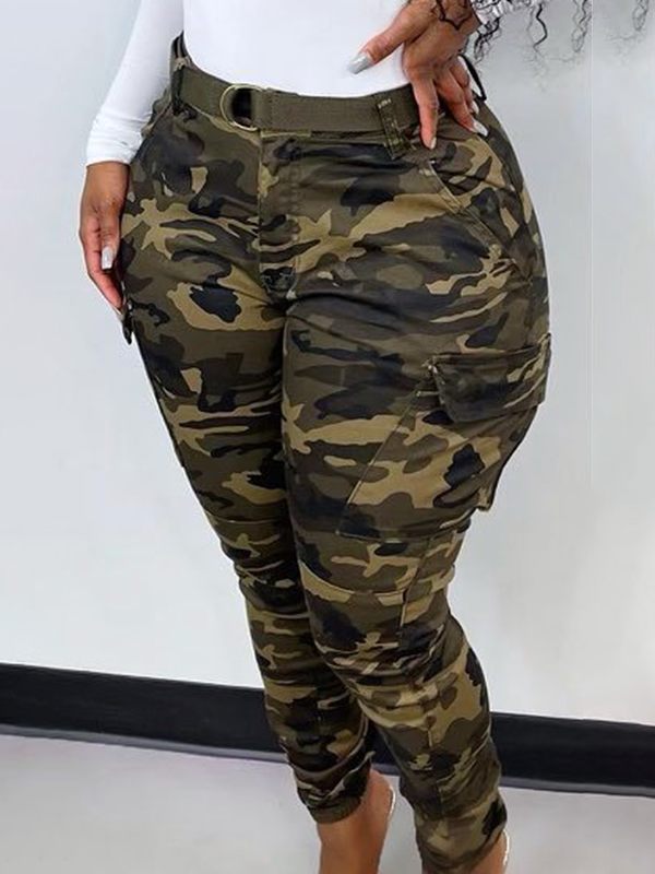 Indiebeautie Camo Belted Jeans