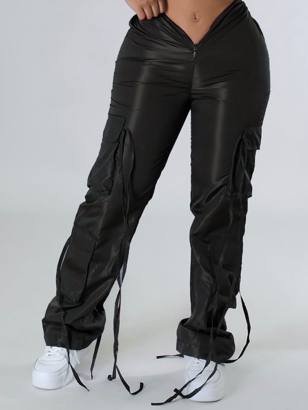 indiebeautie Zip-Front Cargo Pants