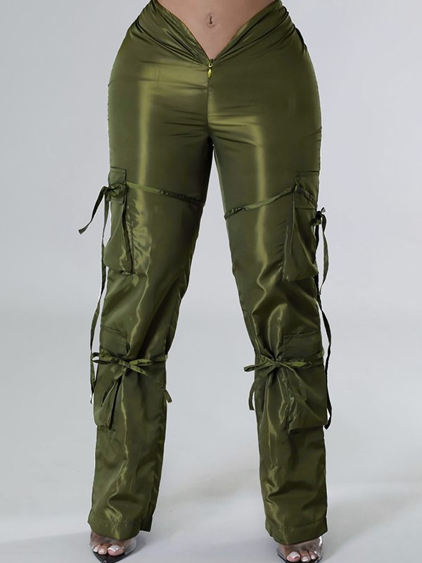 indiebeautie Zip-Front Cargo Pants