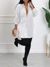 Indiebeautie Sequin Shirt Dress