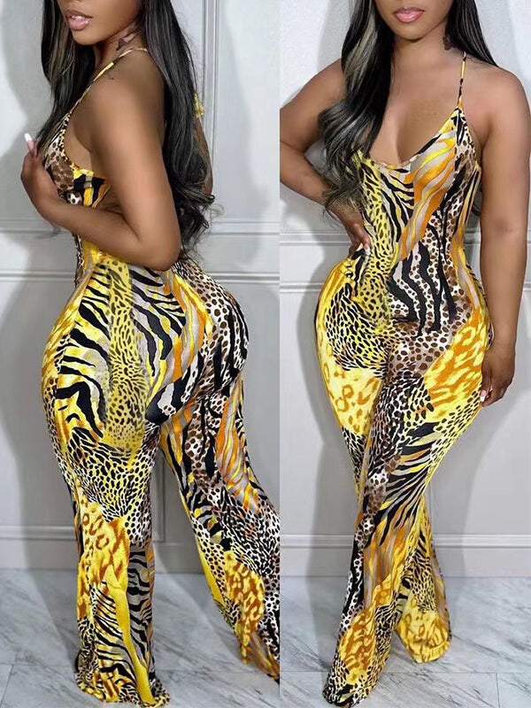 Indiebeautie Leopard Cami Jumpsuit