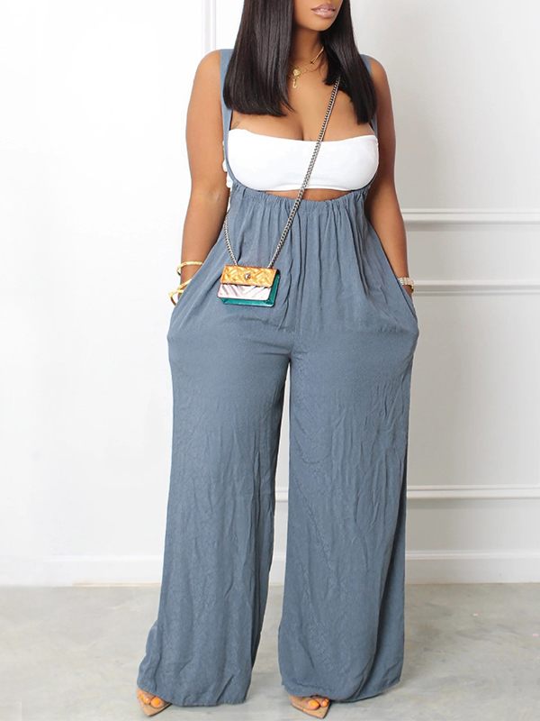 Bandeau Top & Overalls Set