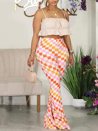 Printed Flared Pants