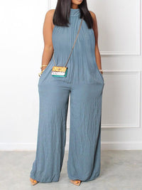 Sleeveless Wide-Leg Jumpsuit