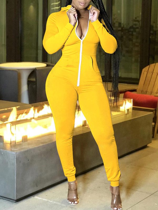 Indiebeautie Zip Front Jumpsuit