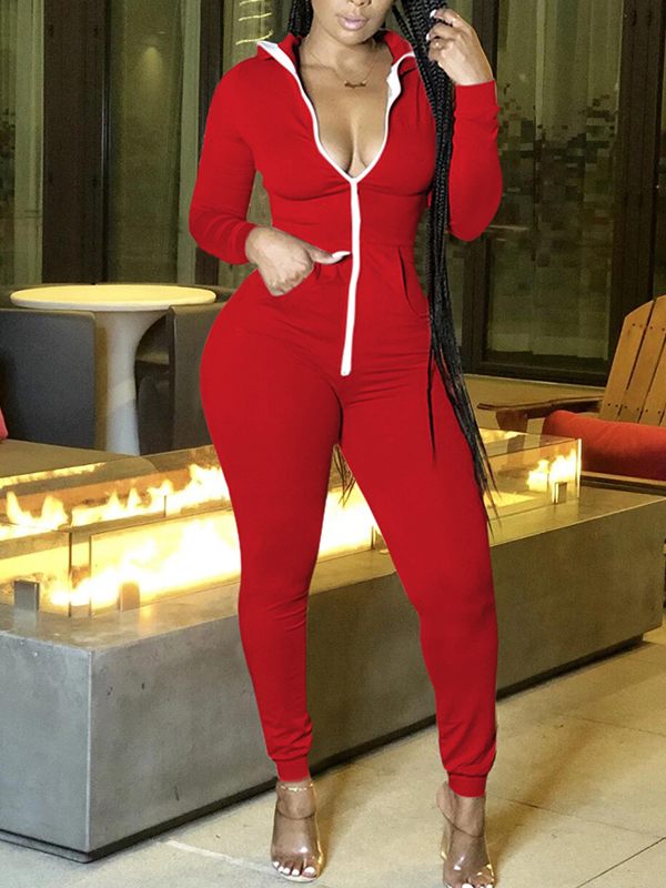Indiebeautie Zip Front Jumpsuit