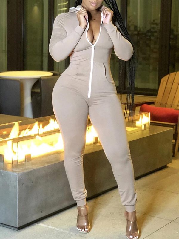 Indiebeautie Zip Front Jumpsuit