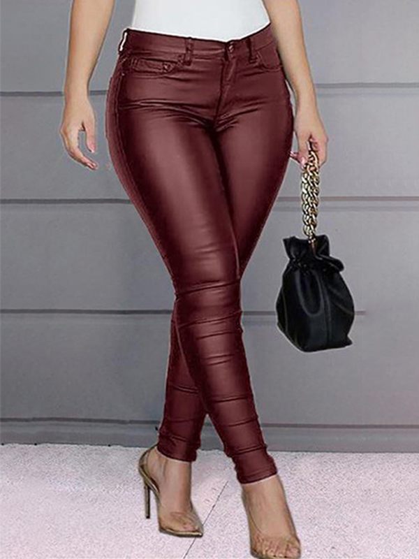 Indiebeautie Faux-Leather Skinny Pants
