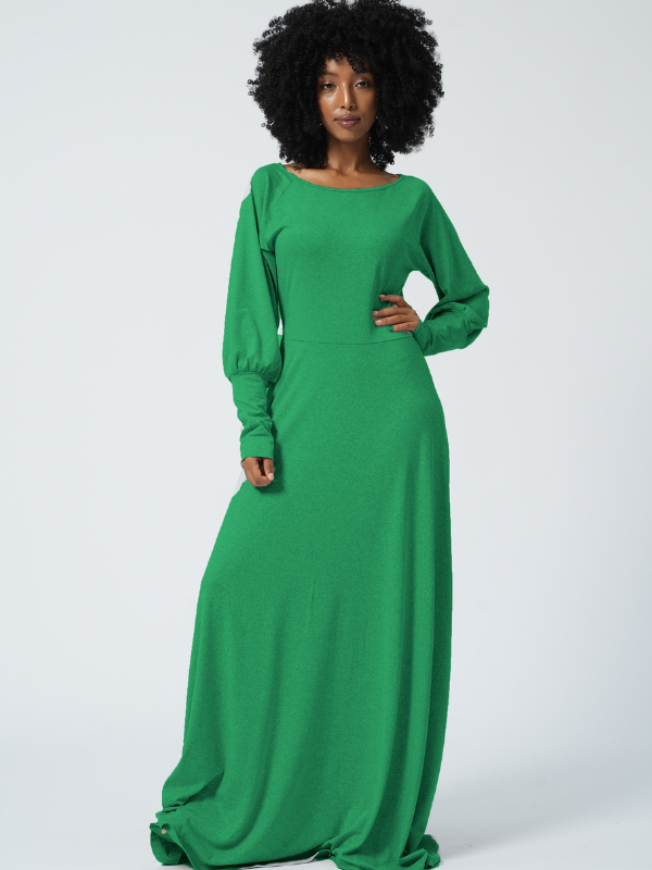 Indiebeautie Bishop Sleeve Maxi Dress