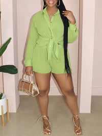 Solid Shirt & Shorts Set