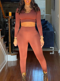 Solid Ribbed 2PC Set