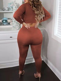 Solid Ribbed 2PC Set