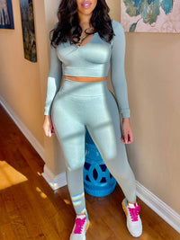 Solid Ribbed 2PC Set
