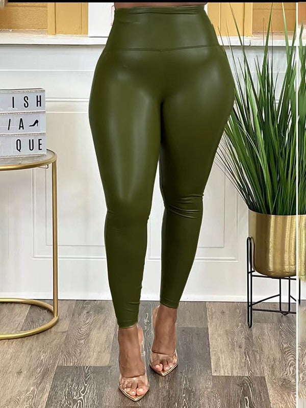 Indiebeautie Faux-Leather Skinny Pants
