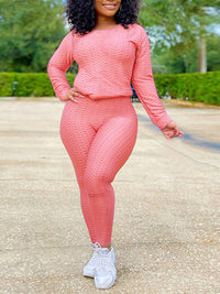 Textured Two-Piece Set