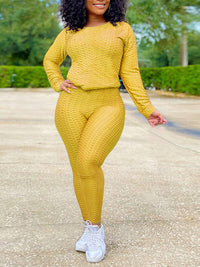 Textured Two-Piece Set