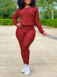 Textured Two-Piece Set