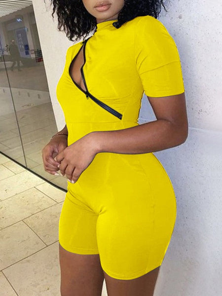 Zip Front Romper--Clearance