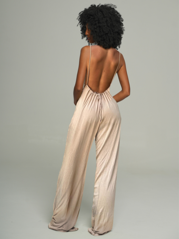 Plunge Cami Jumpsuit--Clearance