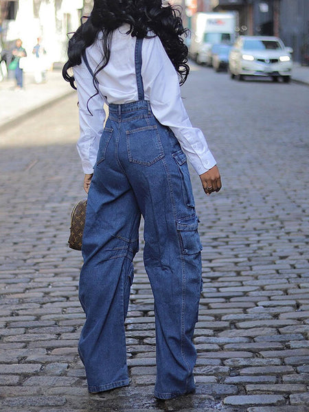 Indiebeautie Cargo Denim Overalls