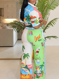 Indiebeautie Printed Shirt & Pants Set